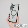 Чохол WAVE Metal Color Case with Magnetic Ring Samsung Galaxy S25 dark green (61270 dark green)