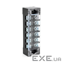 Клемна колодка 6-розрядна TB-1506 15A / 600V, перетин дроту 0,5-1,5мм2, 100 шт в упаковці, ціна за ш