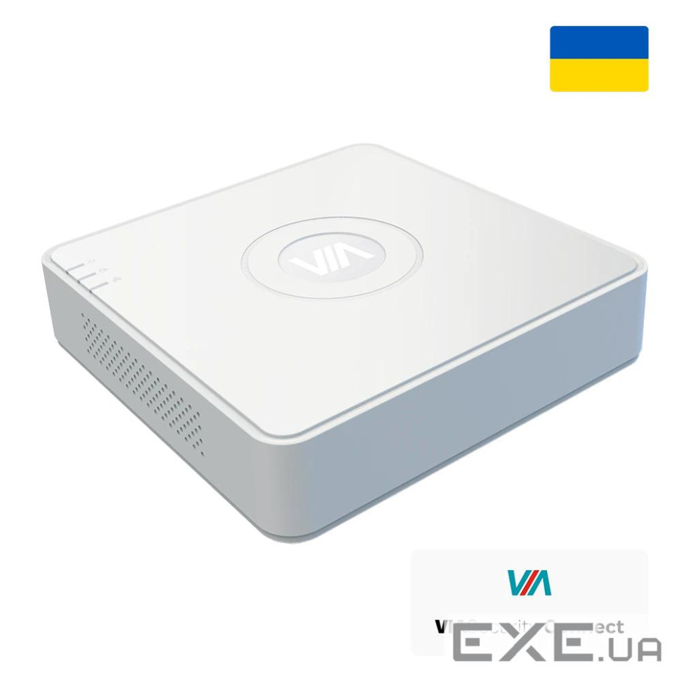 4х канальний IP відеореєстратор VIA SECURITY VIA-NVR04V1Q з підтримкою до 6МП (Value Q Series)