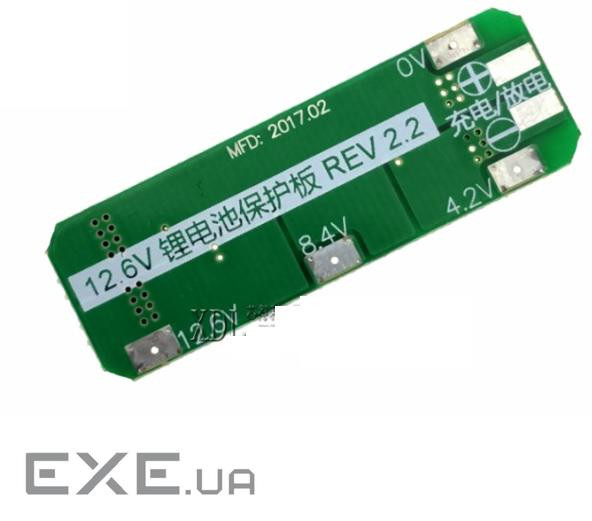 Контролер заряду для літієвої батареї 18650, робочий струм 10A (HX-3S-01 10A) 10A (HX-3S-01 10A)