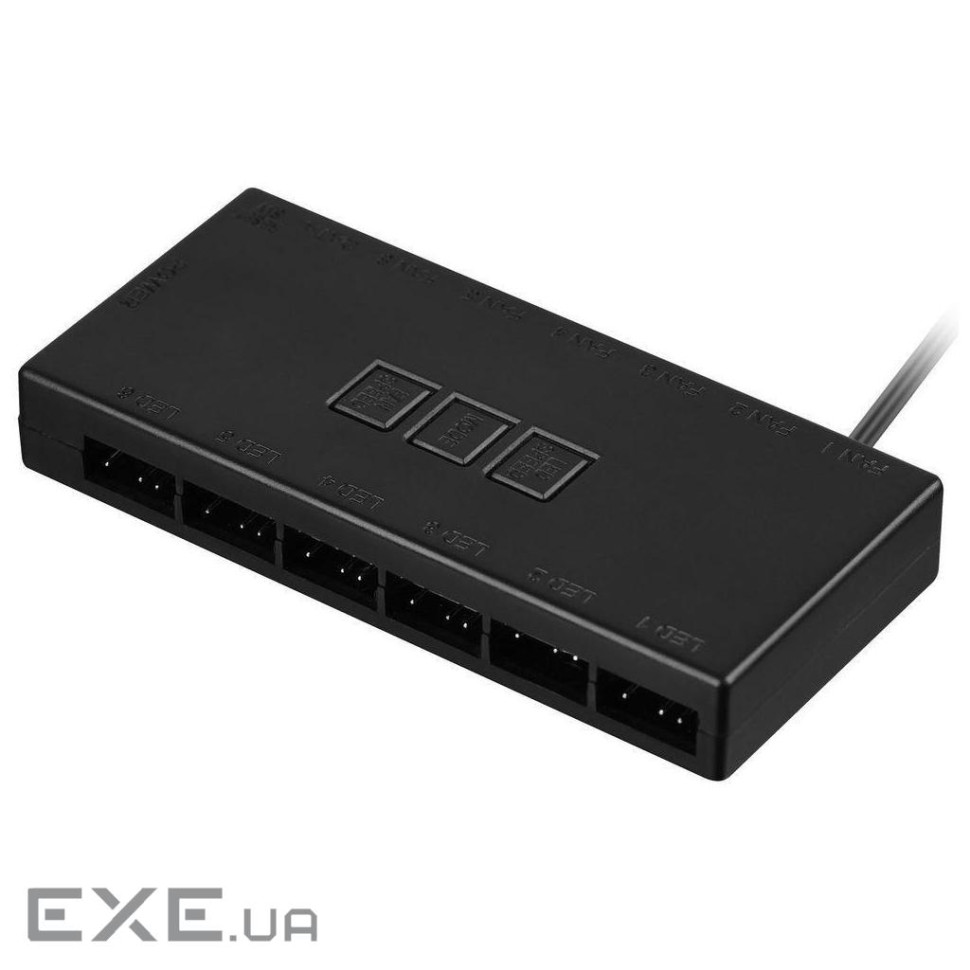 Контролер 2E GAMING CONTR-V ARGB 10 fans 4pin, SATA +5V 3pin, пульт (2E-CONTR-V)