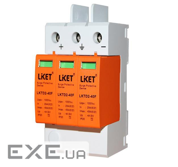 Фотогальванічний захист від перенапруги постійного струму LKTD2 - 40F, 40kA з дистанц (YT-LKTD2-40F) (YT-LKTD2-40F)