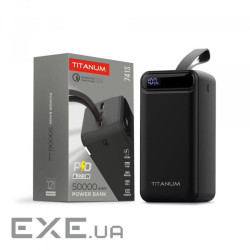 Повербанк 50000mAh TITANUM 741S 22.5W Black (TPB-741S-B)