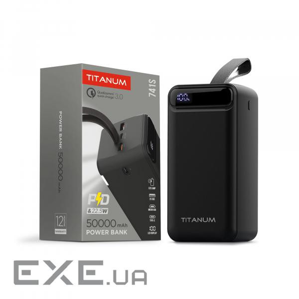 Повербанк 50000mAh TITANUM 741S 22.5W Black (TPB-741S-B)