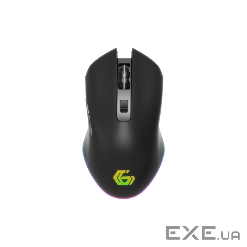 6-кнопкова бездротова ігральна миша, що перезаряджається, з RGB-підсвічуванням Gembird MUSGW-6BL-02,