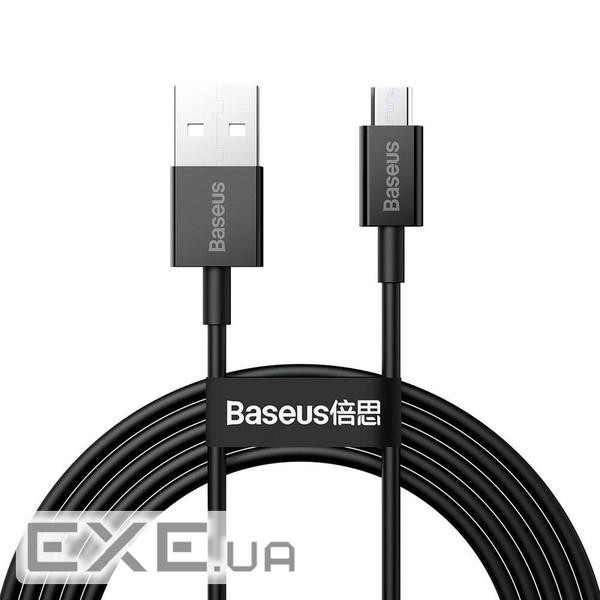 Дата кабель USB 2.0 AM to Micro 5P 2.0m Superior Fast Charging 2A black Baseus (CAMYS-A01)