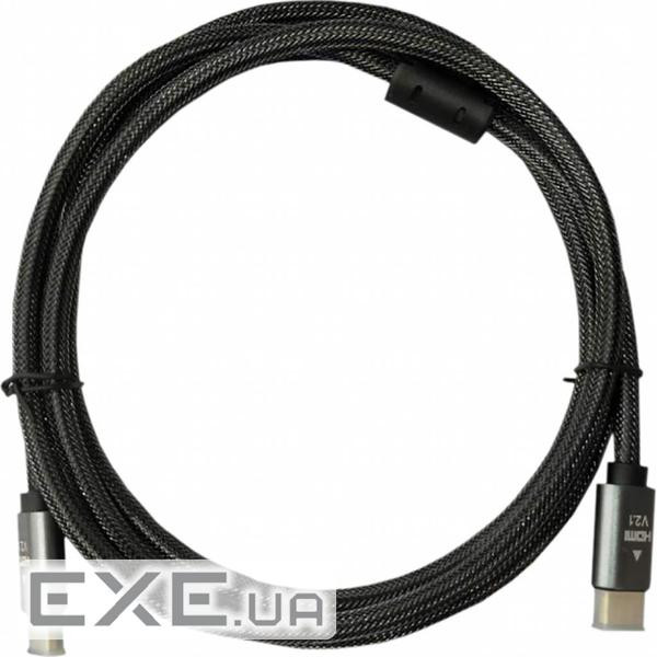 Кабель мультимедійний HDMI M to HDMI M 1.0m V2.1 Atcom (23781) (23781 1м)