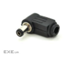 Роз&apos,єм живлення DC (D 5,5x2,1мм) 90&deg; (чорний) під пайку, Q250 (YT-DC-M-90) , Q250 (YT-DC-M-90)