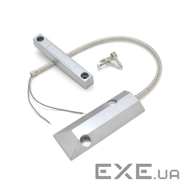 Датчик магнітоконтактний з проводом 30 см MC-59, 105*16*16 мм, алюмінієвий сплав, сірий, для саморіз