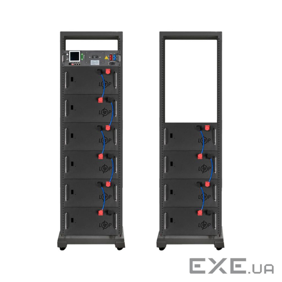 Аккумулятор LP LiFePO4 Battery HVM 512V 150Ah (76800 Wh) BMS 125А AB Lrack black (41886)