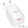 Мережевий зарядний пристрій HOCO C146A Charm single port PD20W charger (EU) White (6942007630245)