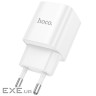 Мережевий зарядний пристрій HOCO C146A Charm single port PD20W charger (EU) White (6942007630245)