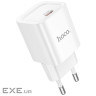 Мережевий зарядний пристрій HOCO C146A Charm single port PD20W charger (EU) White (6942007630245)