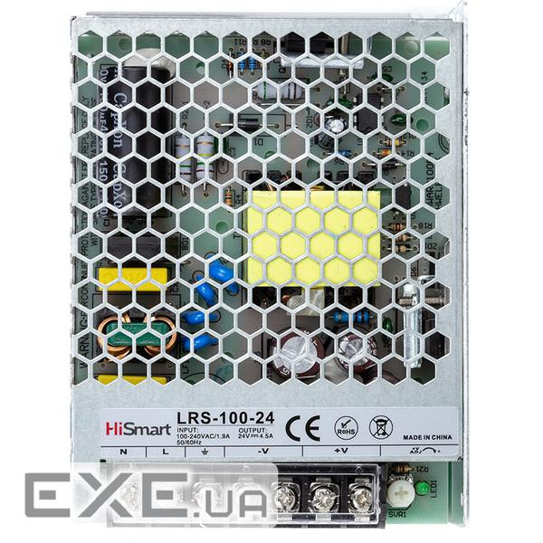 Блок живлення HiSmart 24V, 4.5A, 100W (LRS-100-24)