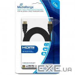 Кабель мультимедійний HDMI to HDMI 5.0m V2.0 Mediarange (MRCS158)