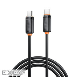 Дата кабель USB-C to USB-C 1.0m 27W black XO (XO-CB-300CC-BK)