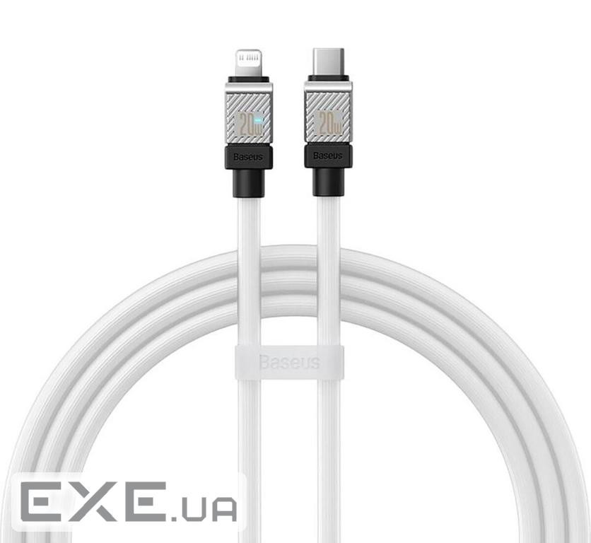 Дата кабель USB-C to Lightning 2.0m CoolPlay Fast Charging 20W white Baseus (CAKW000102)