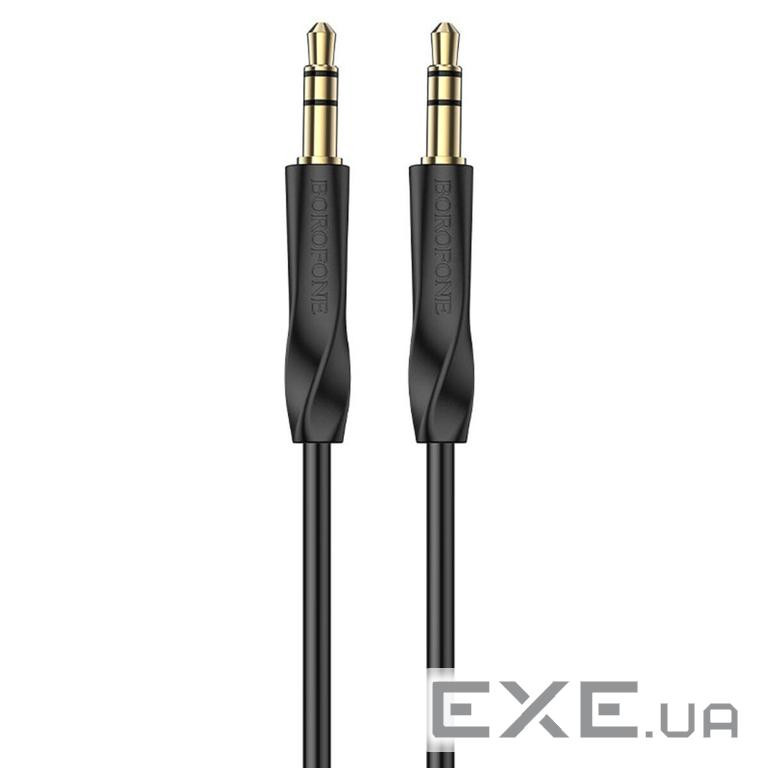 Аудіокабель BOROFONE BL16 Clear sound AUX audio cable Black (BL16B)