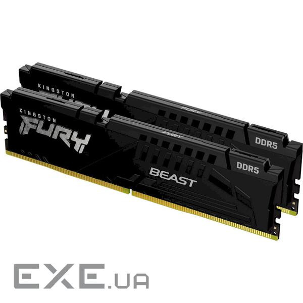 Модуль пам'яті KINGSTON FURY Beast DDR5 5600MHz 64GB Kit 2x32GB (KF556C40BBK2-64)