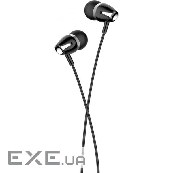 Навушники iKAKU KSC-466 YUANHENG, Black, Mini jack/3.5мм, вакуумні, кабель 1.2 м (KSC-466 Black)