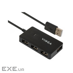 Концентратор Vinga USB2.0 to 4*USB2.0 HUB (VHA2A4N)