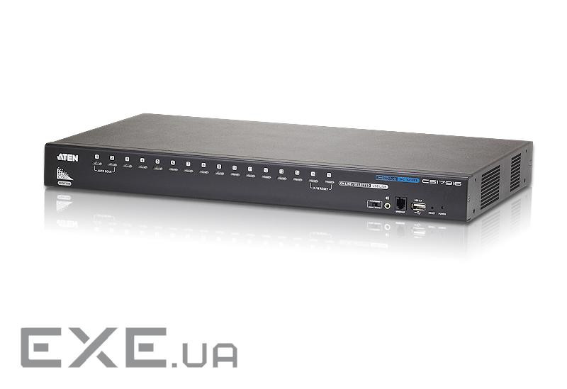 16-портовий KVM-комутатор з підтримкою USB і HDMI, 2 кабелю в комплекті , 19" (CS17916-AT-G)