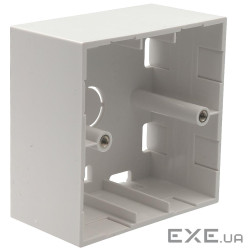 Підрозетник зовнішній 86х86х45, EPNew, білий (FBX-868645R1WHAZ) (FBX-868645R1WHAZ)