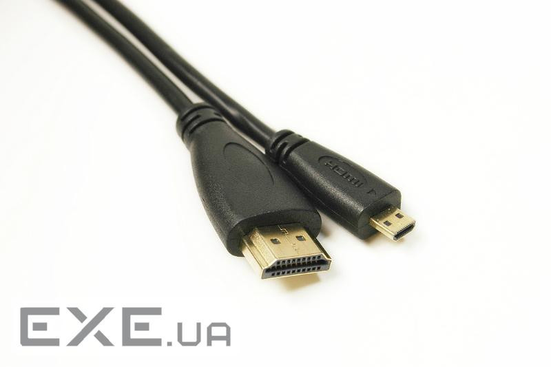 Кабель мультимедійний HDMI M to HDMI micro M 2.0m PowerPlant (KD00AS1274)