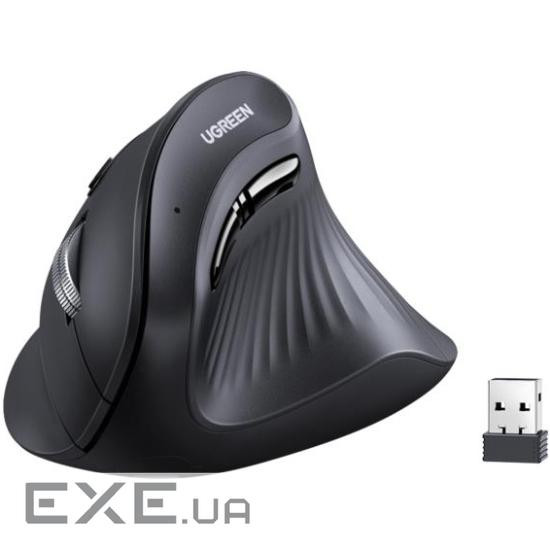 Вертикальна миша UGREEN MU008 Vertical Ergonomic Black (25444)