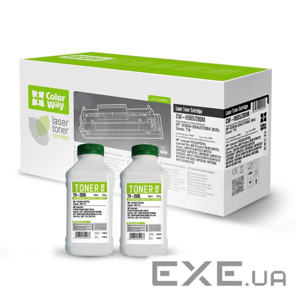 Картридж ColorWay для HP LJ P2035(CE505A/CF280A) +тонер 2шт*ТН-2035 (CW-H505/280M/TH-2035)