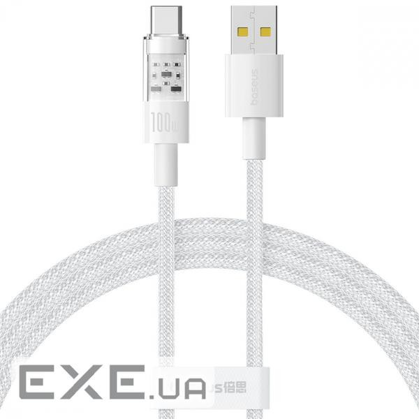 Кабель Baseus Gem Fast-Charging Data Cable Type-C 100W 2m white (P10373002211-01)