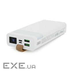 PowerBank XO-PR129 20000mAh,flashlight,Input: (Micro,Type-C), Output:(2х USB,Type-C), QC2 (XO-PR129W)