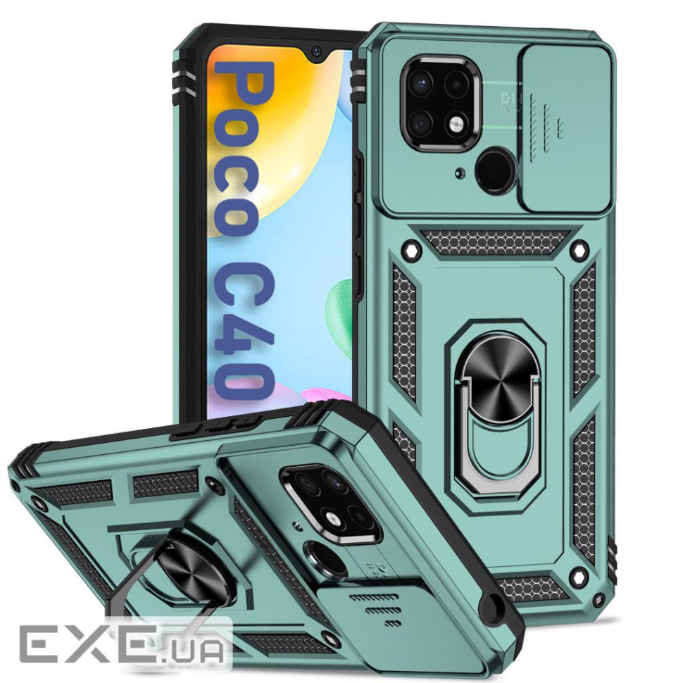Чохол до мобільного телефона BeCover Military Poco C40 Dark Green (708204)