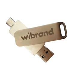 Зовнішній накопичувач SSD, 512Gb, Wibrand Wolf, Silver, Type-C / USB 3.2 (Gen 2), (WIEXSSD/WO512GB)