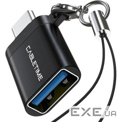 Адаптер OTG CABLETIME USB3.0 CM/AF Black (CA913688)