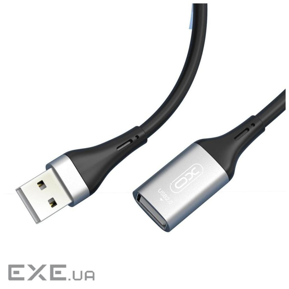 Дата кабель USB 2.0 AM/AM 3.0m black XO (NB-219-USB-3m)