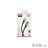 Дата кабель USB 2.0 AM/AM 3.0m black XO (NB-219-USB-3m)