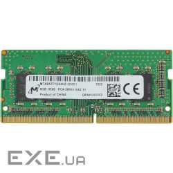Модуль пам'яті MICRON SO-DIMM DDR4 2666MHz 8GB (MTA8ATF1G64HZ-2G6E1)