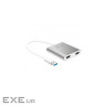 Багатопортовий мультиадаптер J5create JUA365-N USB-A на 2xHDMI