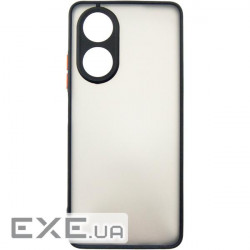 Чохол до мобільного телефона Dengos Matte OPPO A58 4G (black) (DG-TPU-MATT-132)