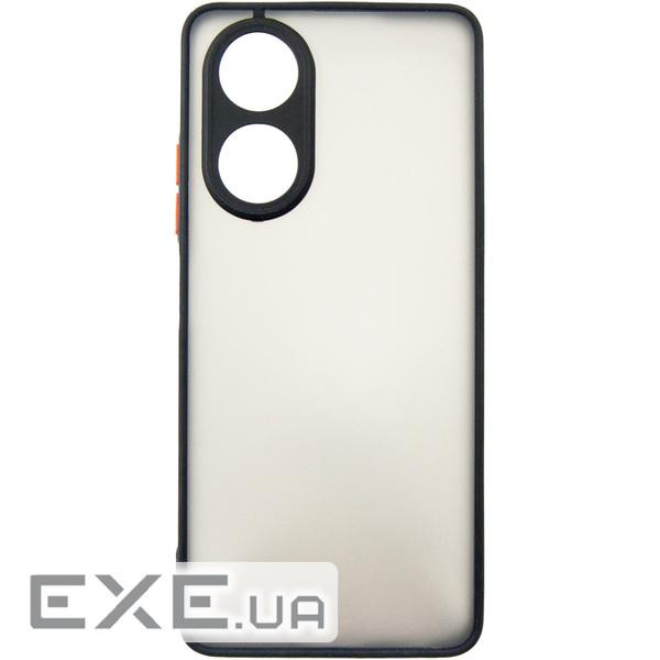 Чохол до мобільного телефона Dengos Matte OPPO A58 4G (black) (DG-TPU-MATT-132)