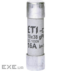 Запобіжник ETI CH 10x38 gPV 16A 1000V (10kA) (2625107)