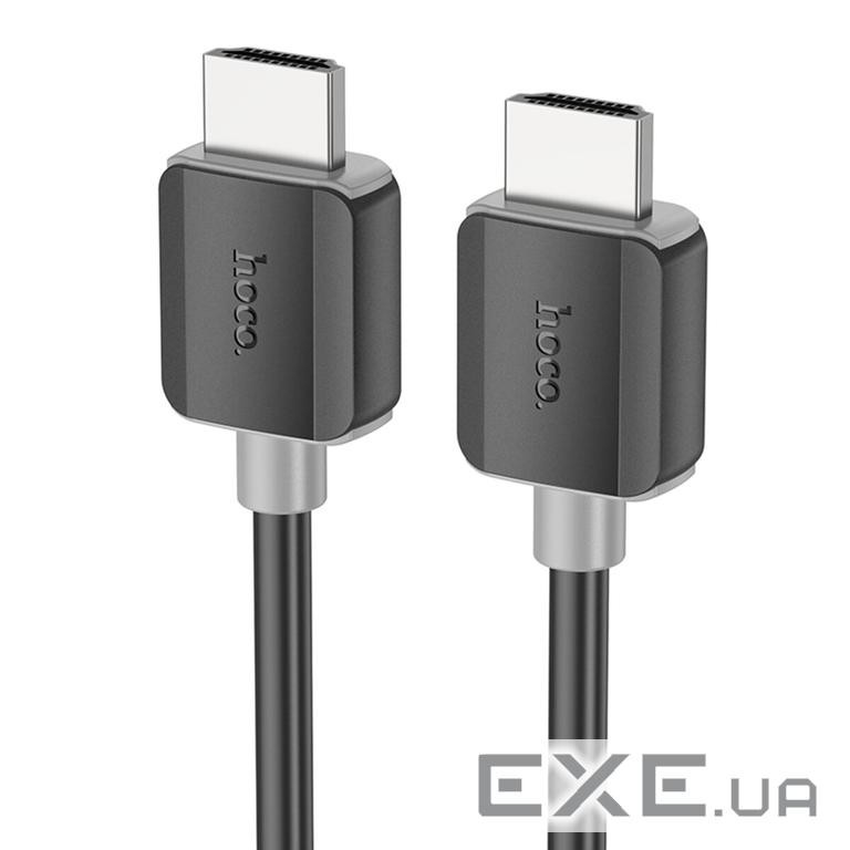 Кабель HOCO US08 HDTV 2.0 male-to-male 4K HD data cable(L=1M) Black (6931474799388)
