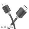 Кабель HOCO US08 HDTV 2.0 male-to-male 4K HD data cable(L=1M) Black (6931474799388)