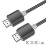 Кабель HOCO US08 HDTV 2.0 male-to-male 4K HD data cable(L=1M) Black (6931474799388)