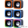 Акустична система 2.0 Defender Solar 7, 6Вт, RGB підсвітка, USB, чорна (65117)
