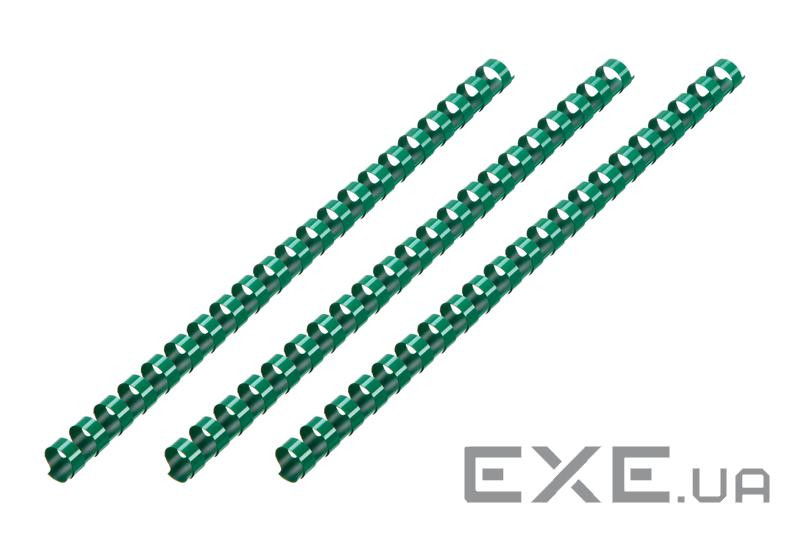Пластикові пружини для біндера 2E, 19мм, зелені, 100шт (2E-PL19-100GR) (2E-PL19-100GR)