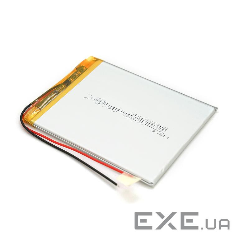 Літій-полімерний акумулятор 4*70*90mm (Li-ion 3.7В 2800мА&middot,ч) (407090) ) (407090)