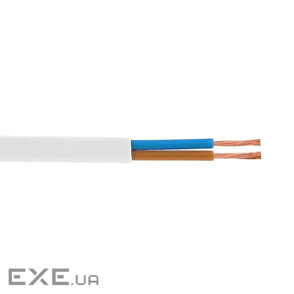 Кабель Одескабель H03VVH2-F 2*0,75 білий, бухта 100м (5136118шв)