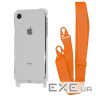 Чохол WAVE Clear Case with Strap iPhone Xr orange (57005 orange)